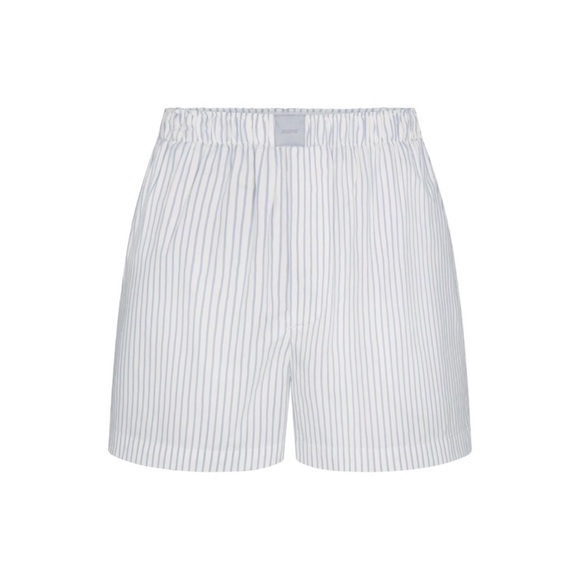SKIMS Other - SKIMS Cotton Poplin Boxer Shorts | M  | Zen Blue Pinstripe | NWT 🤍